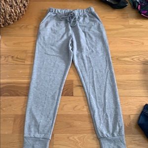 Gray woman’s joggers
